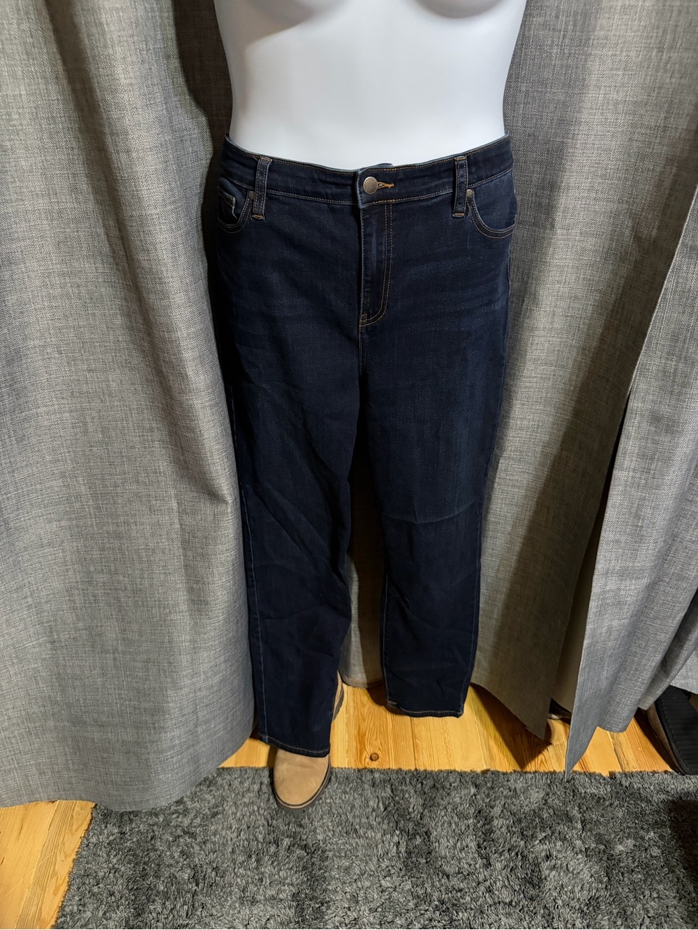 Buffalo David Bitton Navy Straight-Leg Women’s Jeans